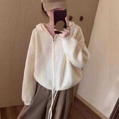 Damen Kapuzenjacke Modisch Seitentaschen Eveloria