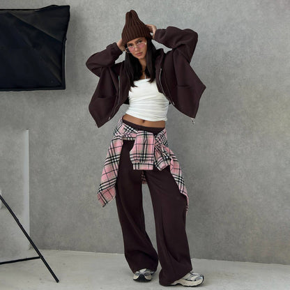 Damen Lounge-Outfit Weit Schnitt Eveloria