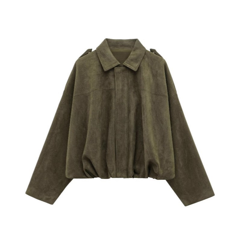 Damen Blousonjacke Weiches Material Modern Eveloria