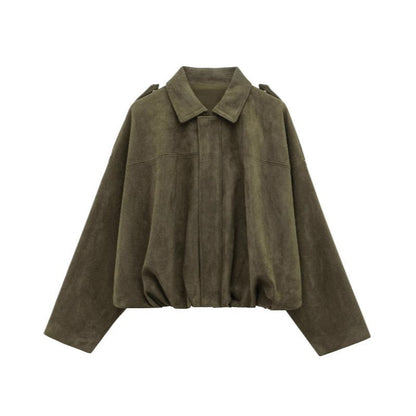 Damen Blousonjacke Weiches Material Modern Eveloria