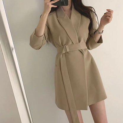Damen Blazer mit Taillengürtel Eveloria