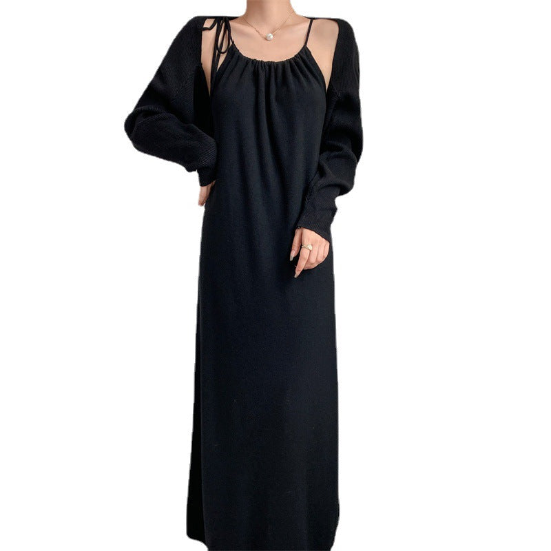 Damen Maxikleid Verstellbare Träger Elegant Eveloria