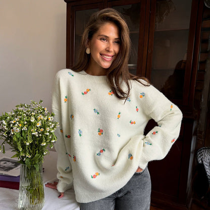 Damen Überwurf Weiches Baumwollmaterial Florales Muster Elastischer - Eveloria