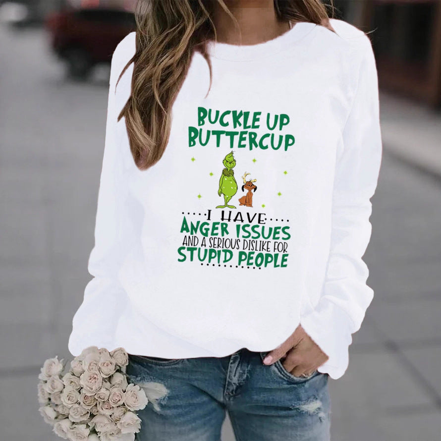 Damen Sweatshirt Humorvolles Design Weich