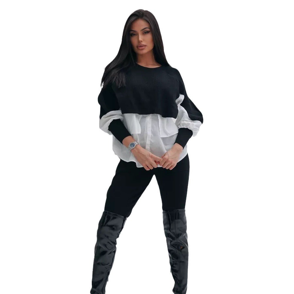 Damen Cropped Pullover Innovativ Eveloria