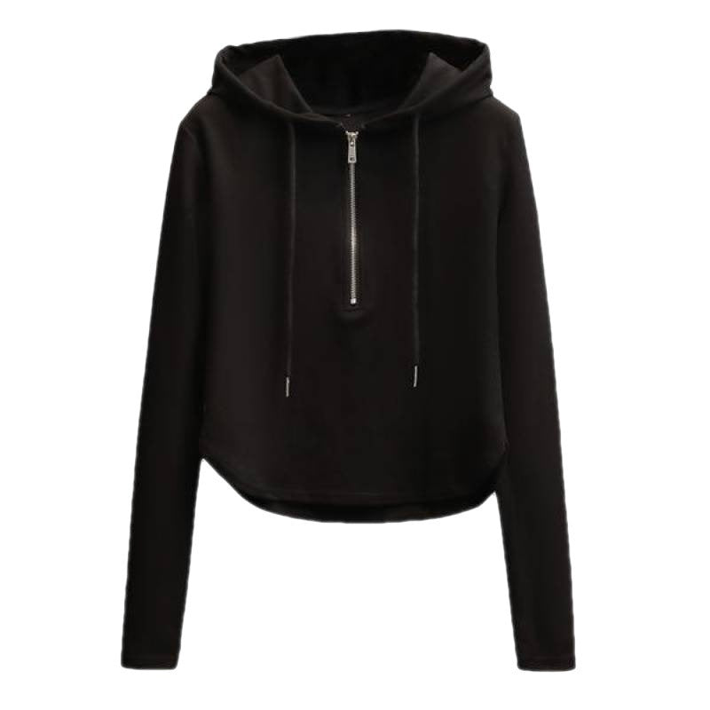 Damen Crop-Hoodie mit Reißverschluss Eveloria