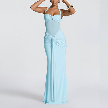 Damen Abendkleid Taillierter Schnitt Raffinierte Falten Eveloria