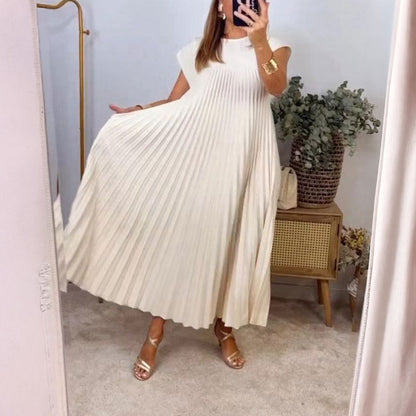 Damen Maxikleid Puffärmel Hochschlitz Eveloria