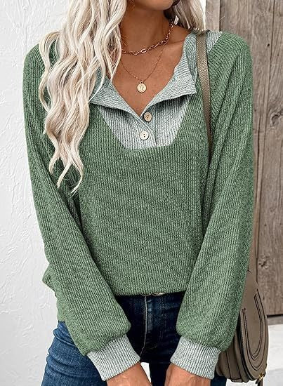Damen Pullover Lässig Modischer Kragen Grau Eveloria