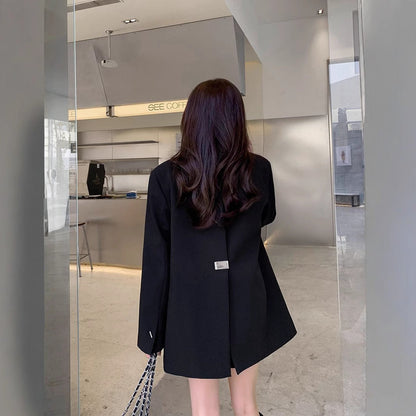 Damen Oversize Blazer Elegant Schnitt Dekorativ Eveloria