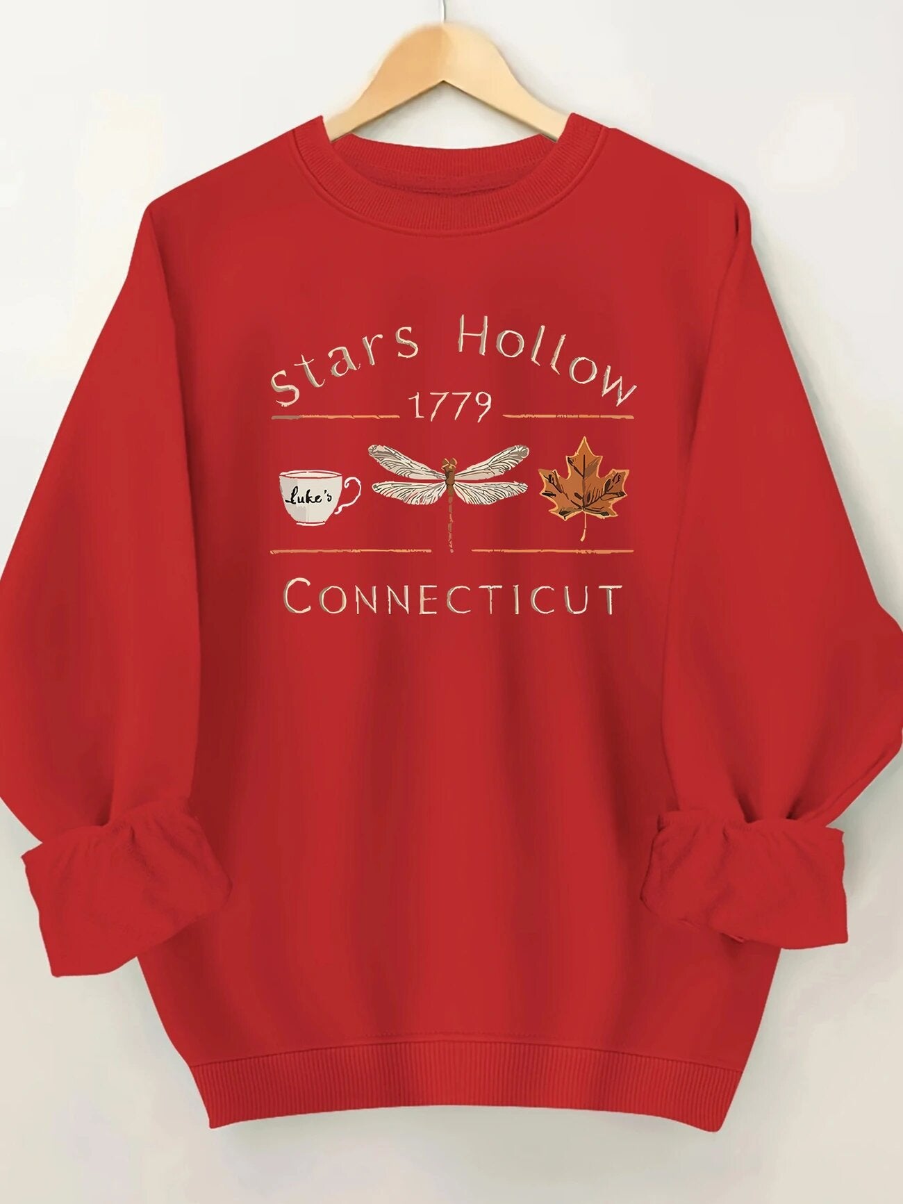 Damen Sweatshirt Stars Hollow Motiv Eveloria Grau
