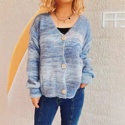 Damen Strickcardigan Weiches Material Beige