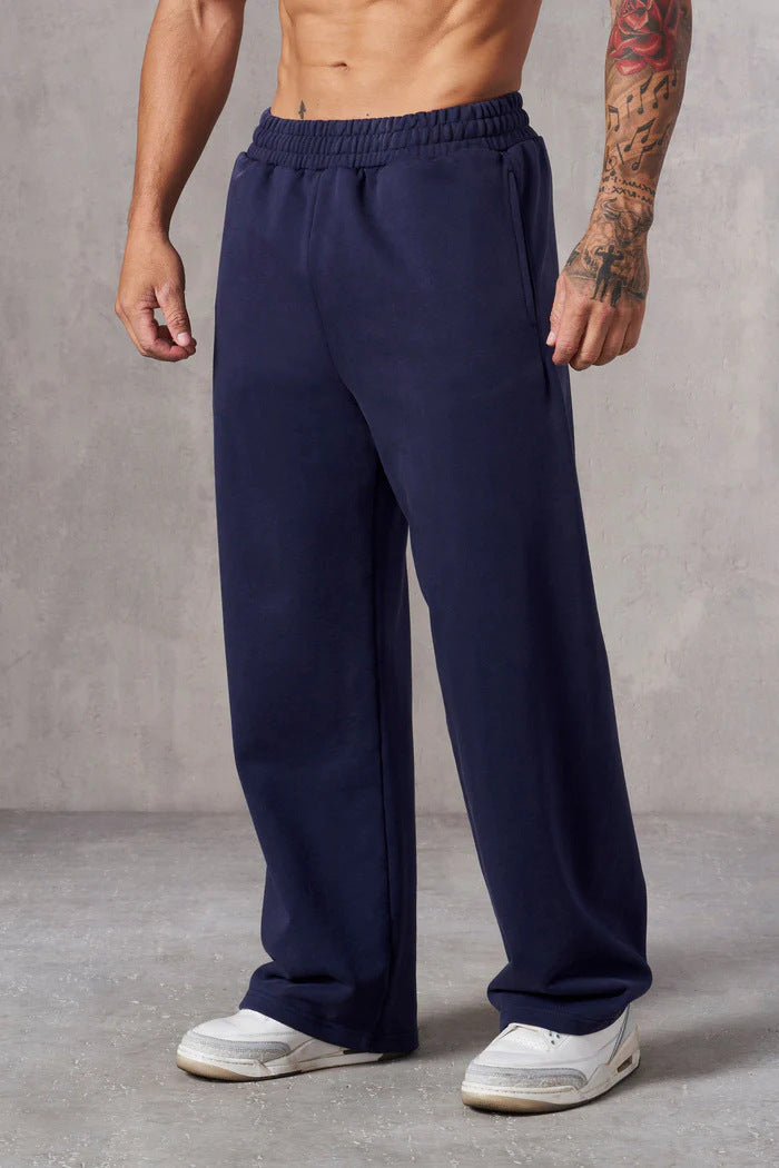 Herren Baggy Jogginghose Elastisch Seitentaschen Eveloria