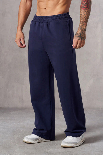 Herren Baggy Jogginghose Elastisch Seitentaschen Eveloria