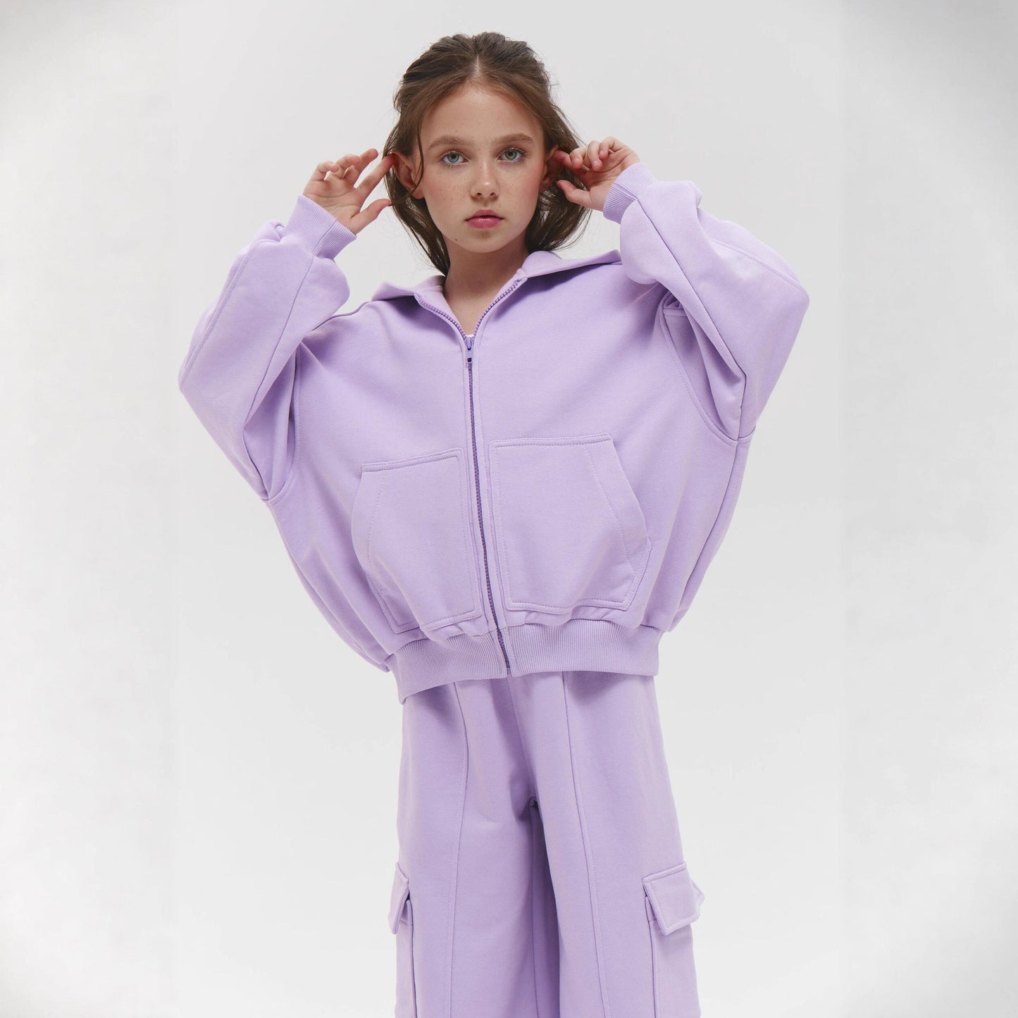 Damen Sportanzug Kapuzenjacke Jogginghose Set