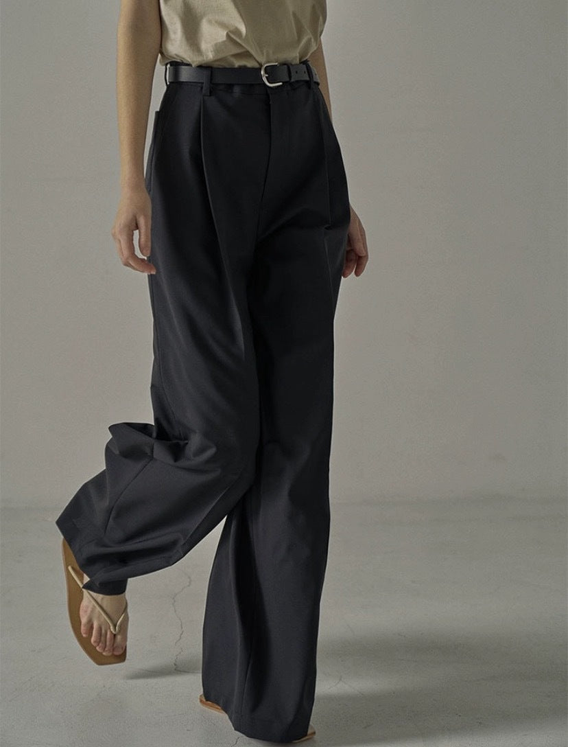 Damen Weite Hochbundhose mit Gürtel Eveloria
