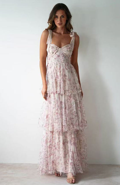 Damen Langärmliges Spitzenkleid Tierprint Eveloria