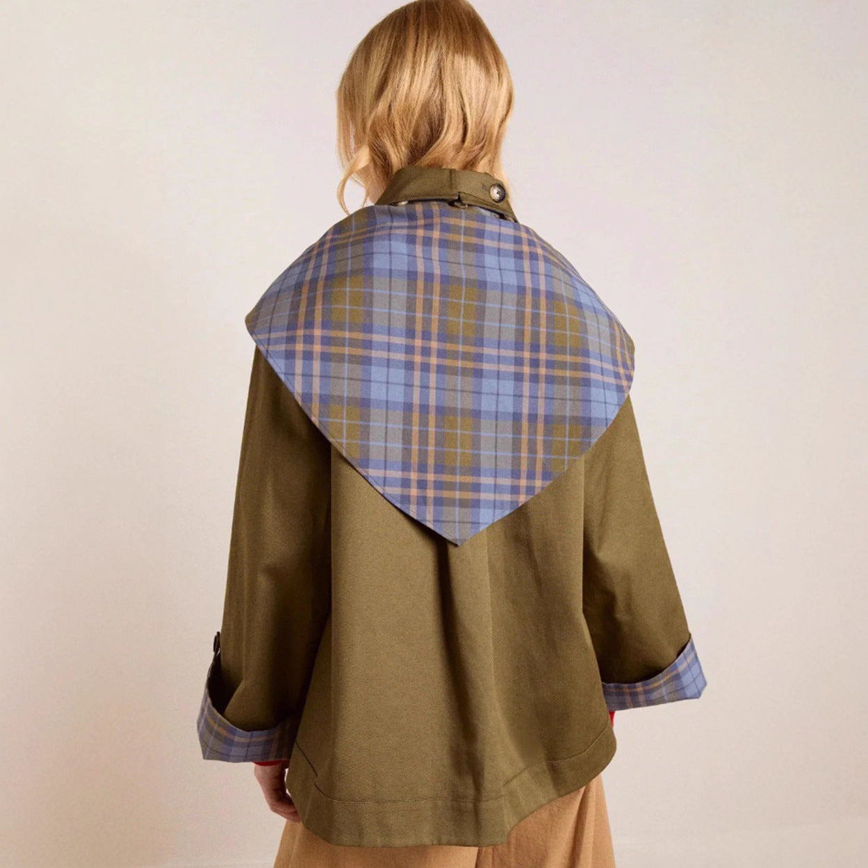 Damen Trenchcoat Modisch mit Kragen und Taschen Eveloria