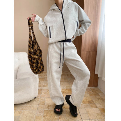 Damen Kapuzenanzug Weites Design Elastischer Bund Bequem Eveloria