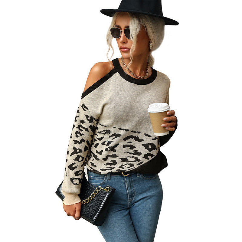 Damen Strickpullover Groß Tiermotiv Lässig Eveloria