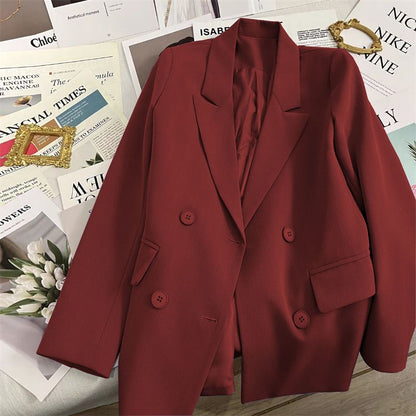 Damen Blazer Zweireihig Elegant Schnitt Eveloria