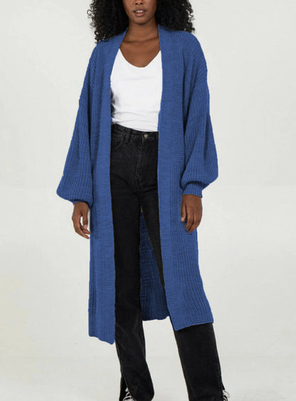 Damen Oversized Strickmantel Lässig