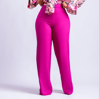 Damen High-Waist-Hosen Figurbetonter Stil Eveloria