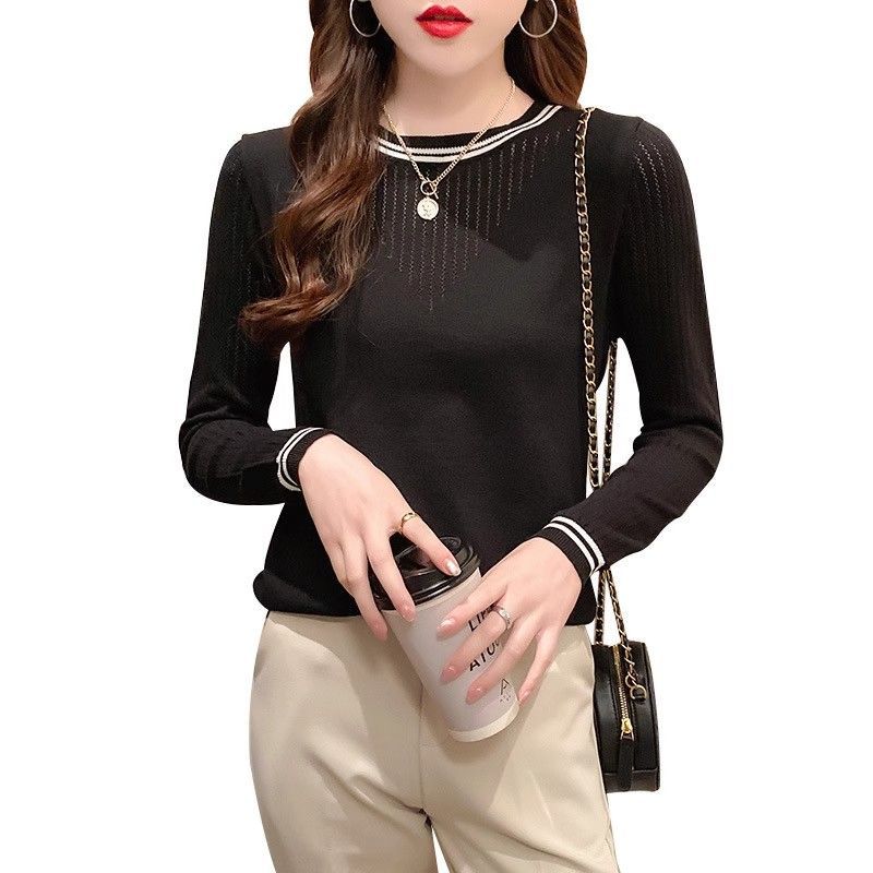Damen Longsleeve-Shirt Streifenmuster Eveloria