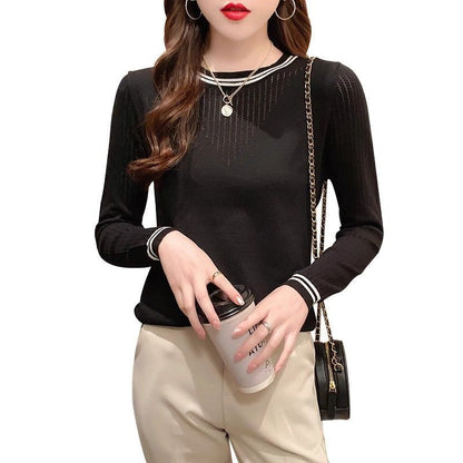 Damen Longsleeve-Shirt Streifenmuster Eveloria
