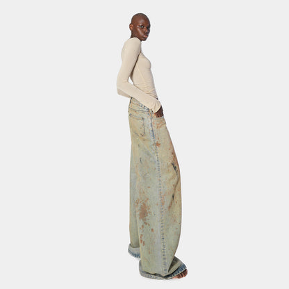Damen Weite Jeans Kunstwerk-Design Eveloria