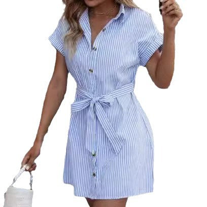 Damen Sommerkleid Eveloria Leicht Baumwolle