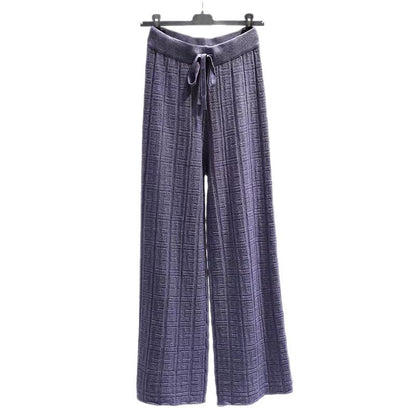 Damen Sommerhose elastisch Streifenmuster