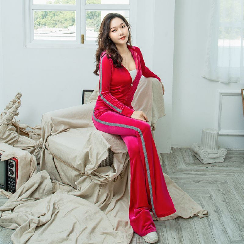 Damen Fleece-Loungewear-Set Glitzernd Eveloria