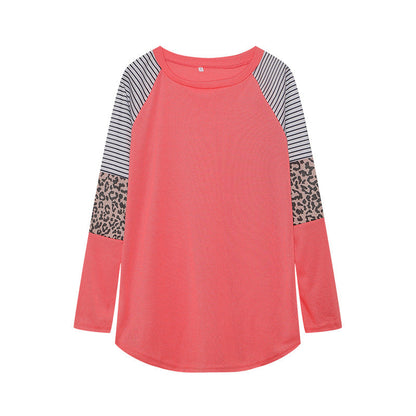 Damen Langarmshirt Tiermuster Streifendesign Eveloria