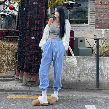 Damen Sweatpants Bequem Gummizug Eveloria
