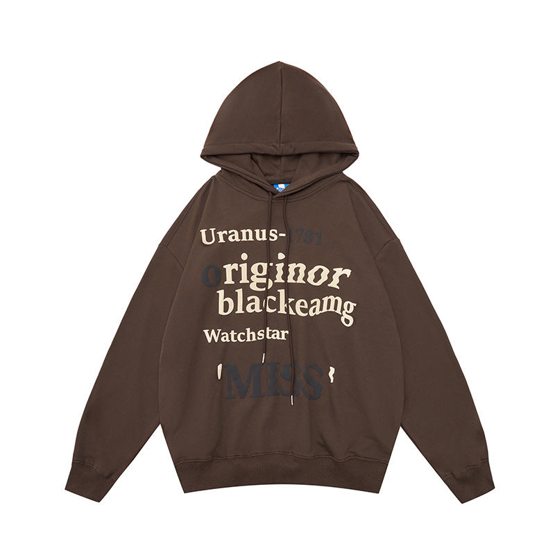 Damen Hoodie Freizeit Trend Schriftzug Eveloria