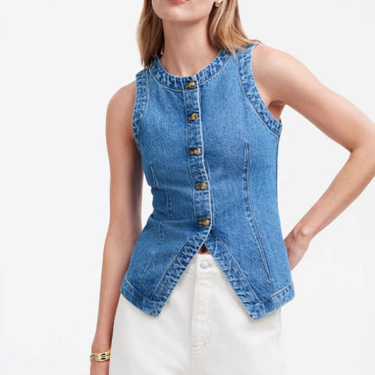 Damen Denimweste Eveloria - Eveloria