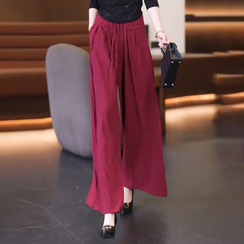 Damen Weitbein-Hose aus Seide Eveloria