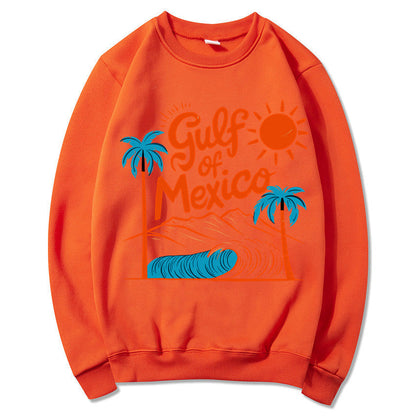 Damen Sweatshirt Maritimes Grafikdesign Lässiger Schnitt Grau