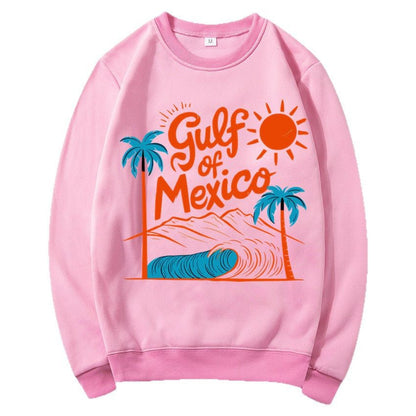 Damen Sweatshirt Maritimes Grafikdesign Lässiger Schnitt Grau