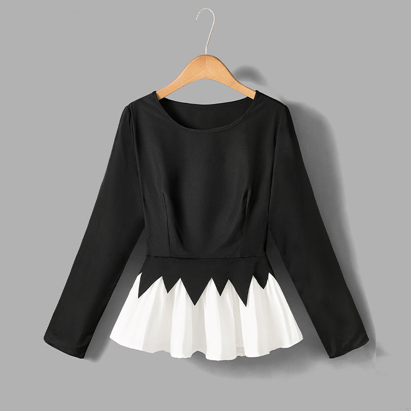Damen Rüschendesign Eleganter Schnitt Eveloria - Eveloria