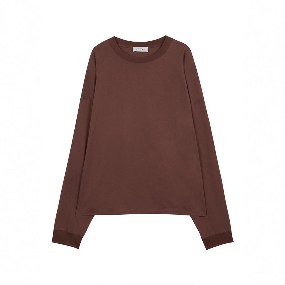 Damen Langarmshirt Minimalistisch Eveloria