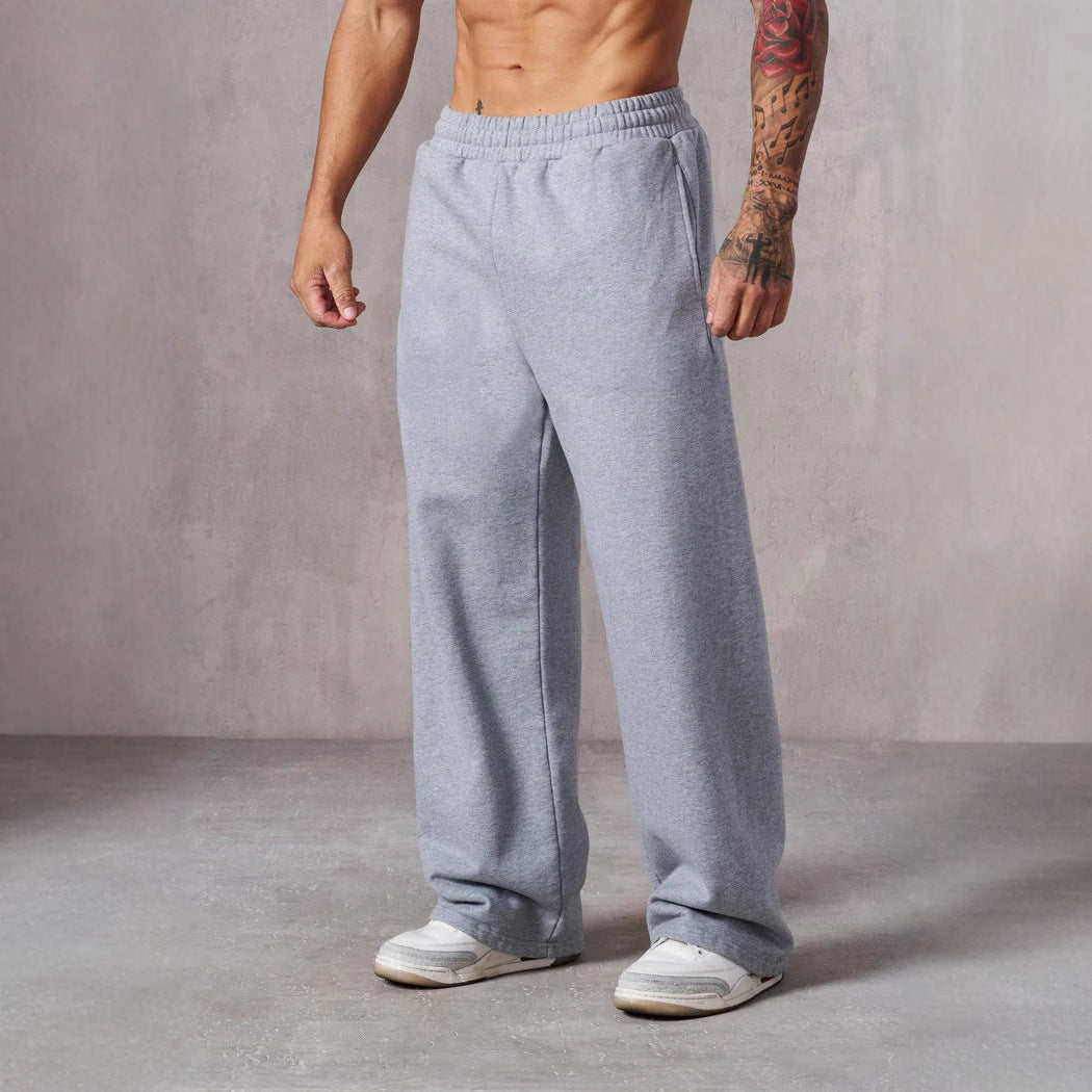 Herren Baggy Jogginghose Elastisch Seitentaschen Eveloria