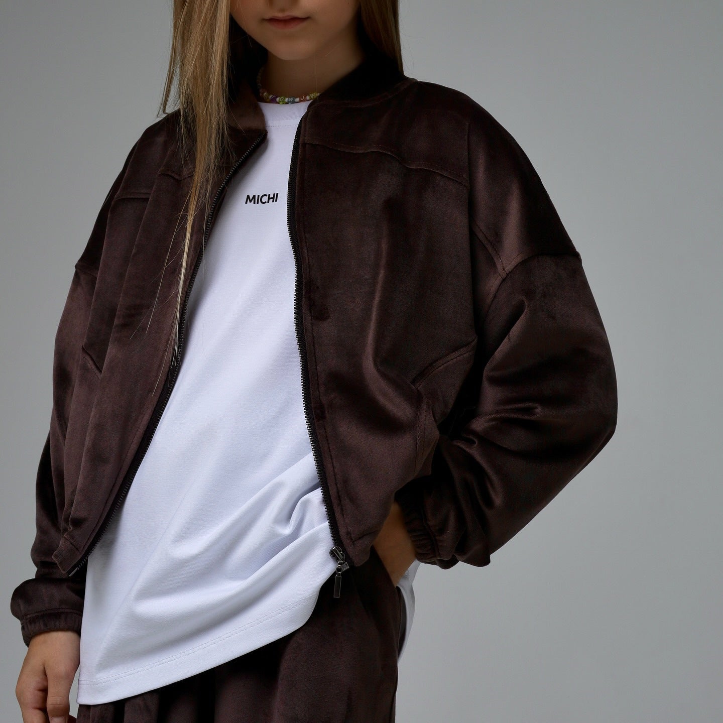 Damen Fleecejacke Sportlich Reißverschluss Lässig Eveloria