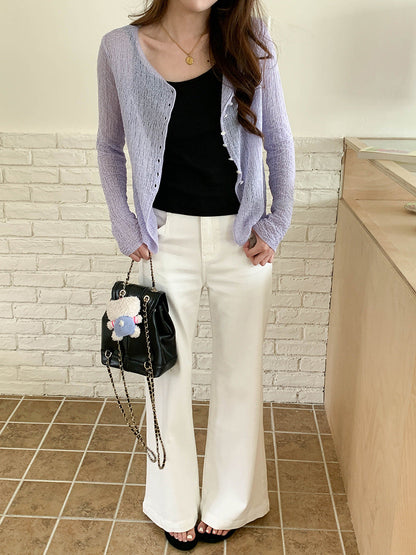 Damen Strickjacke Leicht Eveloria