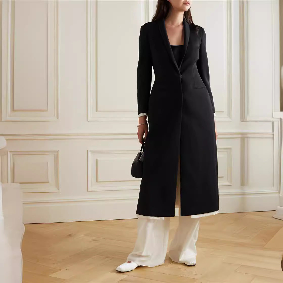 Eveloria Damen Dufflecoat Schick Revers