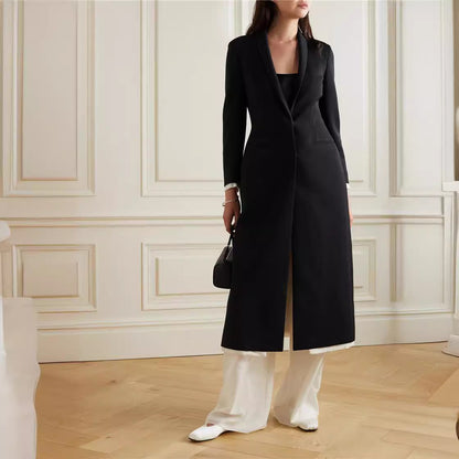 Eveloria Damen Dufflecoat Schick Revers