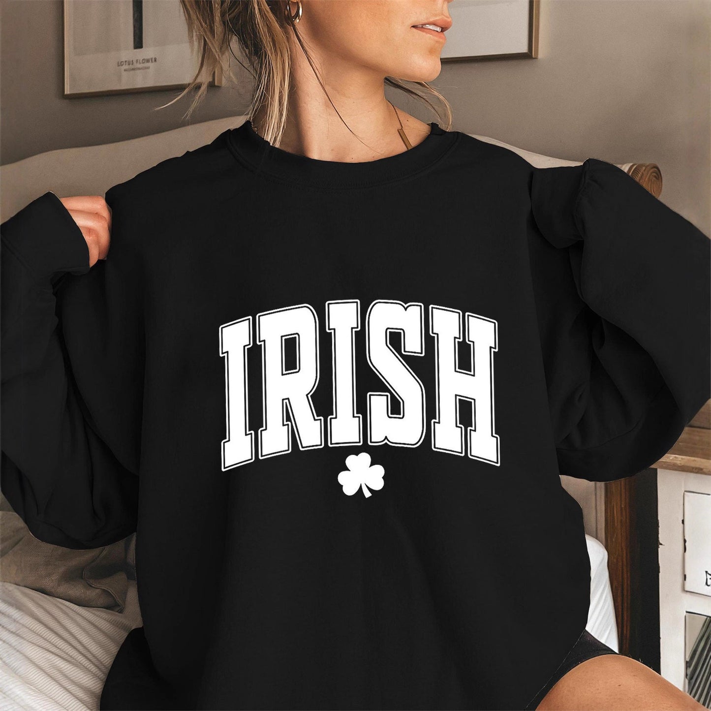 Damen Sweatshirt Irisches Design Eveloria