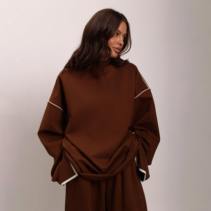 Damen Oversized Zwei-in-eins Kleidungsset