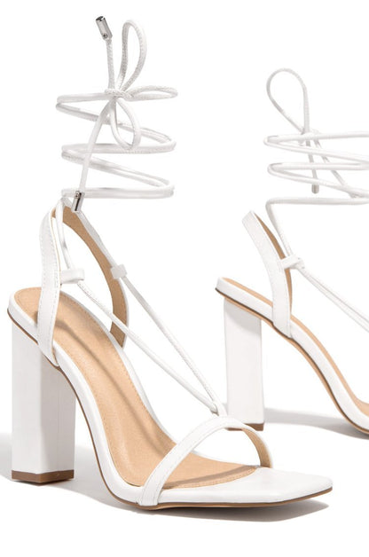 Damen High Heels Riemendesign Komfort Blockabsatz